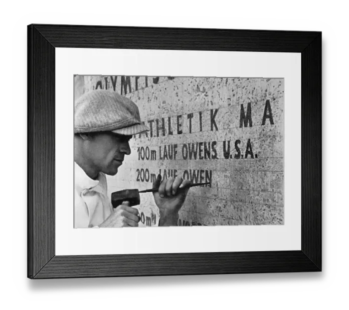 Framed Print : Honour plaque, the names of the Olympic winners was carved in stone on both sides of the Marathon Gate and cast in lead