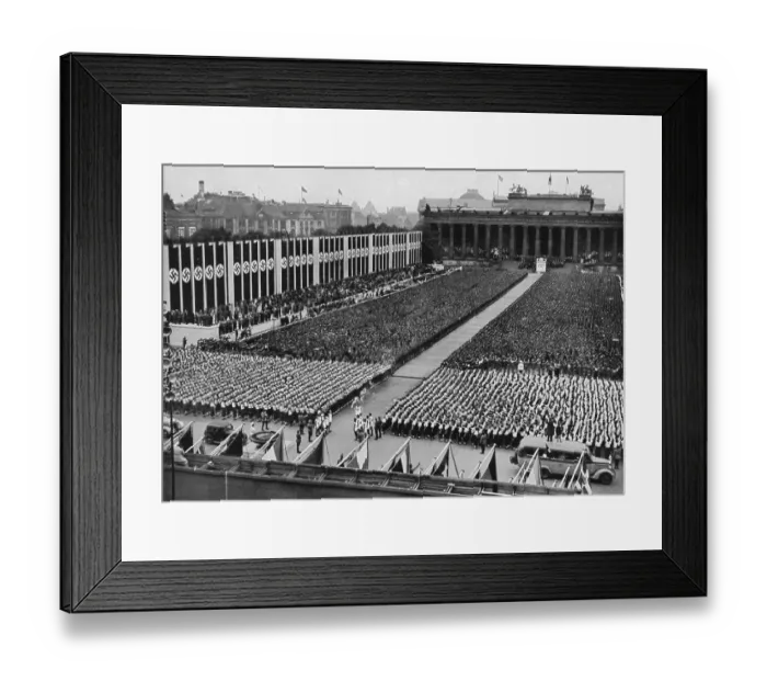 Framed Print : 1 August 1936, German youth in the Lustgarten for the ceremonial consecration hour Framed Print : 1 August 1936, German youth in the Lustgarten for the ceremonial consecration hour