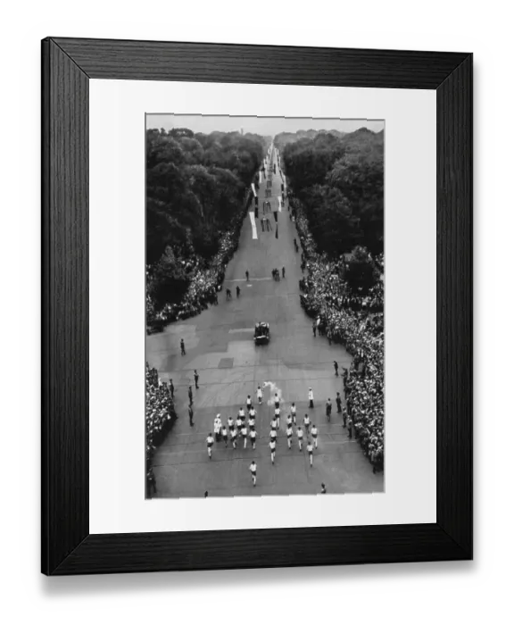 Framed Print : The relay with the Olympic flame on the way to the stadium