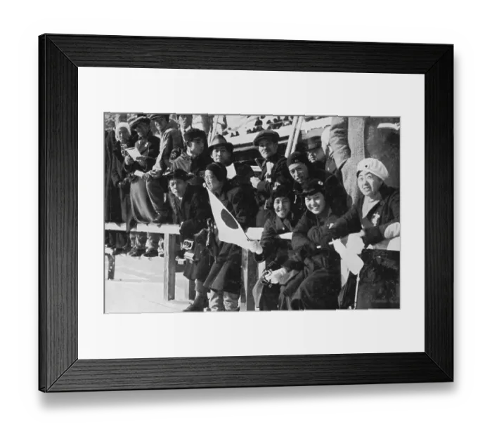 Framed Print : Ice sports stadium, spectators from all over the world