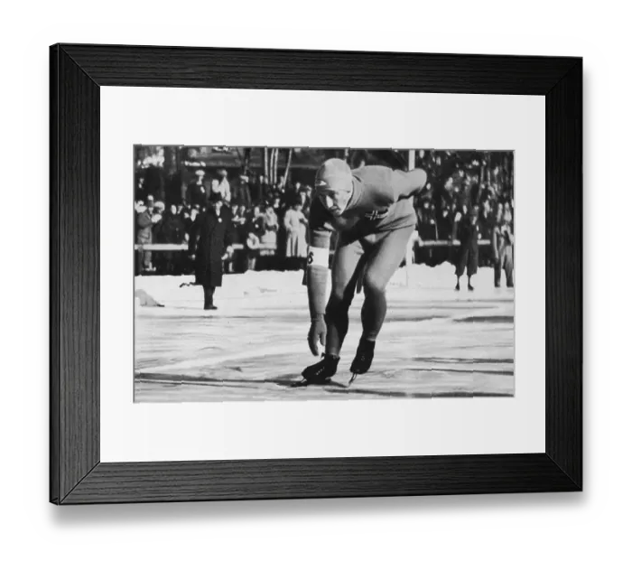 Framed Print : Ice speed skating, Ivar Ballangrud