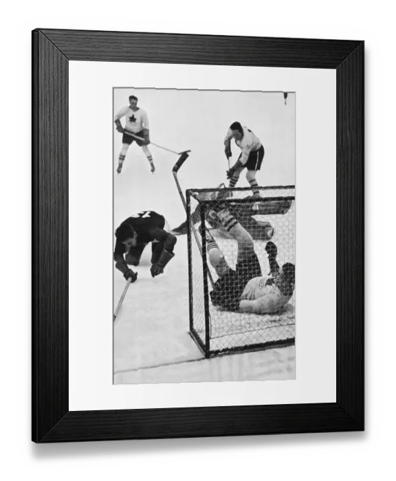 Framed Print : 0 was the result, Latvia, ice hockey