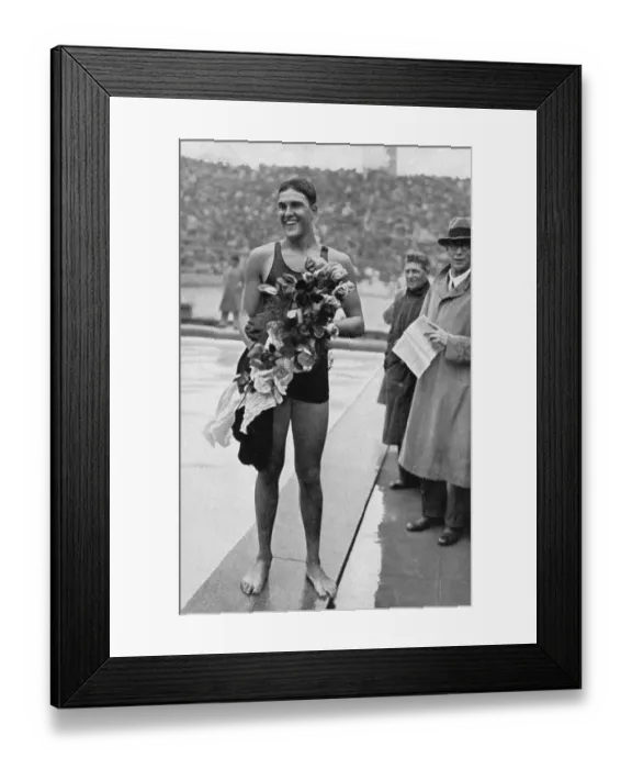 Framed Print : Swimming, the fastest backstroker and most popular Olympic swimmer was Adolf Kiefer Framed Print : Swimming, the fastest backstroker and most popular Olympic swimmer was Adolf Kiefer