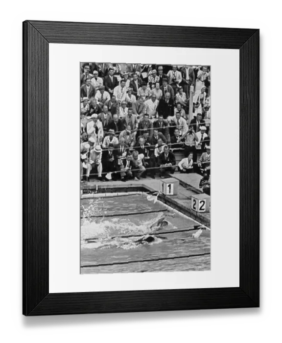 Framed Print : The 400 m freestyle was won by Jack Medica (Japan) ahead of Uto