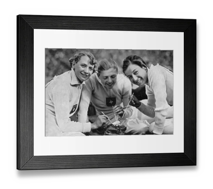 Framed Print : Javelin throwing, the German javelin throwers Butcher
