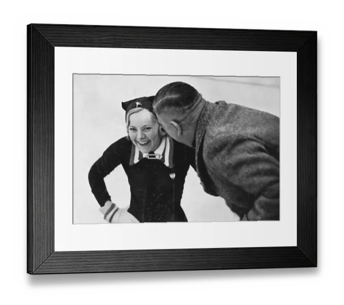 Framed Print : Ice figure skating, Olympic champion Sonja Heine Framed Print : Ice figure skating, Olympic champion Sonja Heine