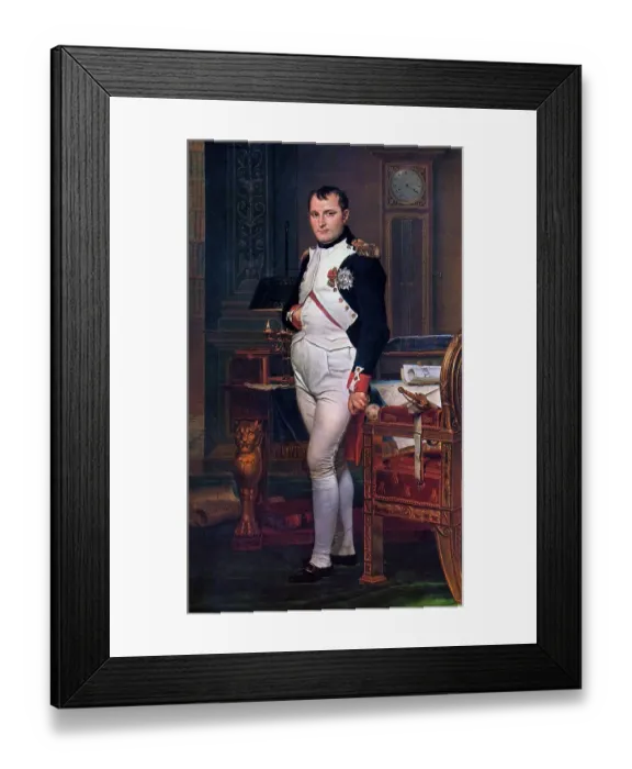Framed Print : Portrait of Napoleon in his study