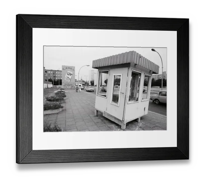Framed Print : Remains of the Berlin Wall, former border crossing at Heinrich-Heine-Strasse road Framed Print : Remains of the Berlin Wall, former border crossing at Heinrich-Heine-Strasse road