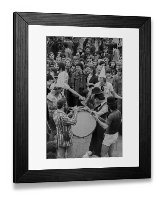 Framed Print : Poland, Krakow, 22. 06. 1977, student carnival Juwenalia
