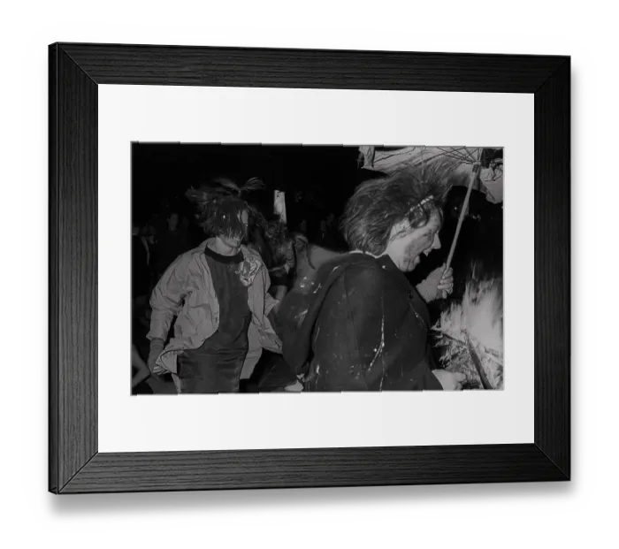 Framed Print : GDR, Berlin, 30. 04. 1990, 1st Walpurgis Night on Prenzlauer Berg (at the water tower) Framed Print : GDR, Berlin, 30. 04. 1990, 1st Walpurgis Night on Prenzlauer Berg (at the water tower)
