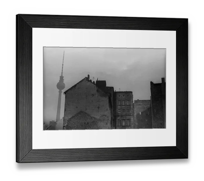 Framed Print : GDR, Berlin, 28. 08. 1981, gables (ruins) in Almstadtstrasse Framed Print : GDR, Berlin, 28. 08. 1981, gables (ruins) in Almstadtstrasse