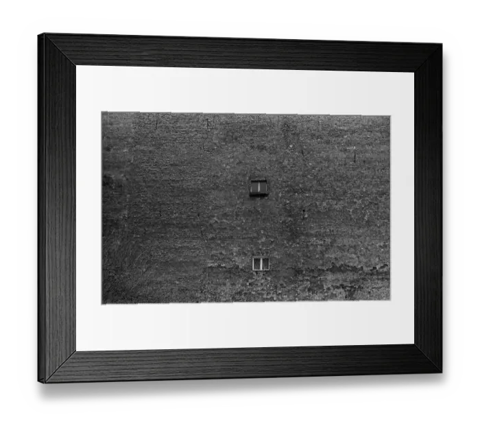 Framed Print : GDR, Berlin, 28. 08. 1981, gables (ruins) in Auguststrasse
