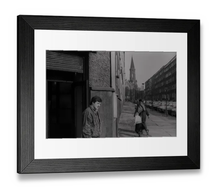 Framed Print : GDR, Berlin, 5. 4. 1988, Zionskirchstrasse Framed Print : GDR, Berlin, 5. 4. 1988, Zionskirchstrasse