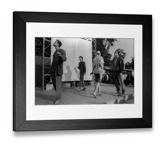 Framed Print : GDR, Berlin, 18. 06. 1987, fashion show Framed Print : GDR, Berlin, 18. 06. 1987, fashion show