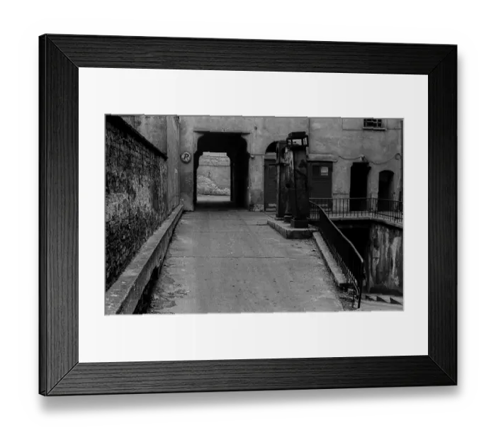 Framed Print : GDR, Berlin, 28. 4. 1986, old historic petrol station