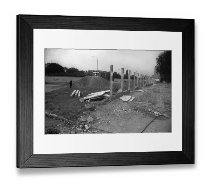 Framed Print : GDR, Berlin, 12 June 1990, remains of the Wall on Bernauer Strasse Framed Print : GDR, Berlin, 12 June 1990, remains of the Wall on Bernauer Strasse