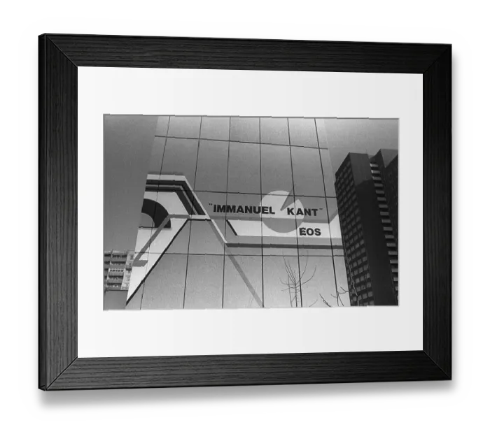 Framed Print : GDR, Berlin, 02. 02. 1989, gable designed by artist Robert Rehfeldt Framed Print : GDR, Berlin, 02. 02. 1989, gable designed by artist Robert Rehfeldt