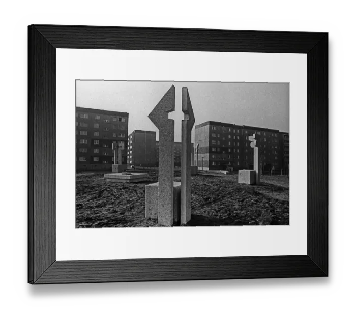 Framed Print : GDR, Berlin, 02. 02. 1989, art installation by Robert Rehfeldt Framed Print : GDR, Berlin, 02. 02. 1989, art installation by Robert Rehfeldt