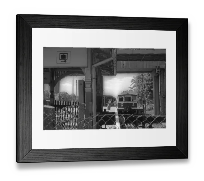 Framed Print : GDR, Berlin, 06. 05. 1990, Strausberg S-Bahn station Framed Print : GDR, Berlin, 06. 05. 1990, Strausberg S-Bahn station