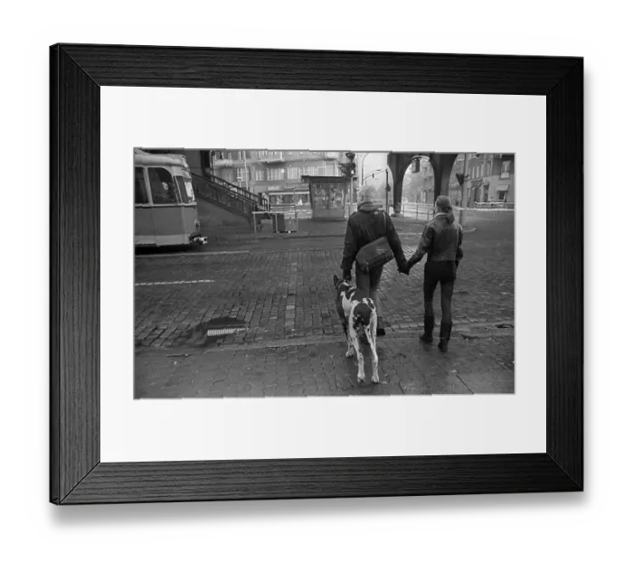 Framed Print : GDR, Berlin, 18. 11. 1986, Schoenhauser Allee