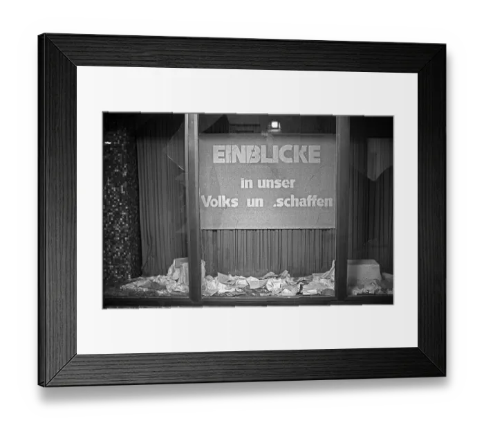 Framed Print : GDR, Berlin, 19 February 1990, headquarters of the GDR's State Security in Normannenstrasse