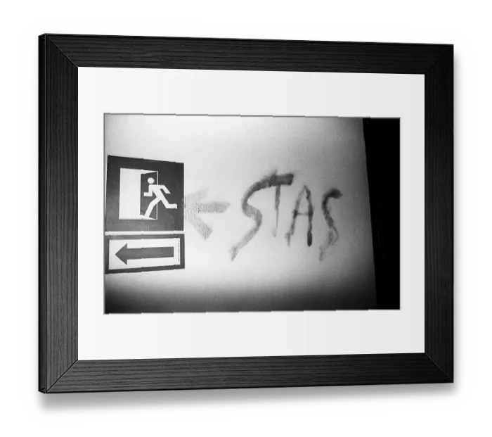 Framed Print : GDR, Berlin, 19 February 1990, GDR State Security Headquarters in Normannenstrasse