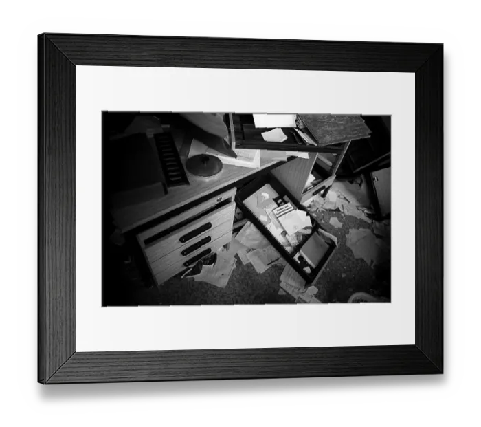 Framed Print : GDR, Berlin, 19 February 1990, headquarters of the GDR State Security in Normannenstrasse