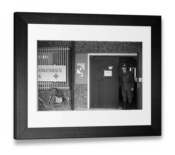 Framed Print : GDR, Berlin, 19 February 1990, headquarters of the GDR's State Security in Normannenstrasse