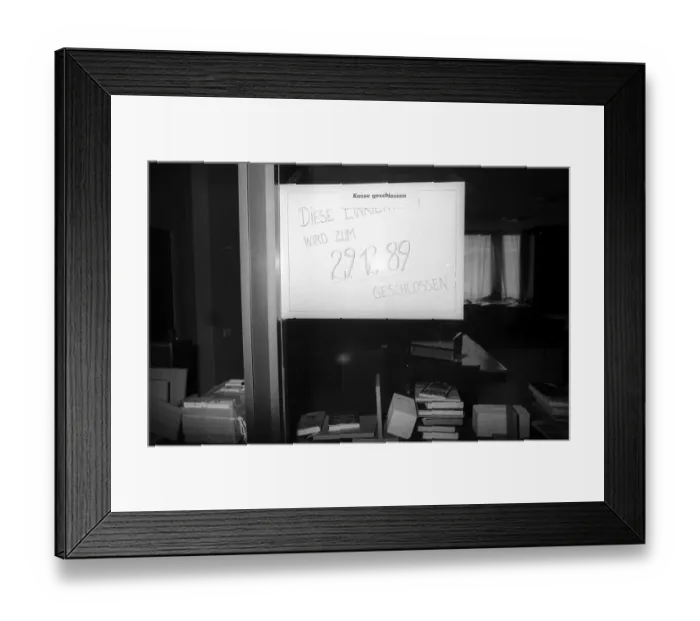 Framed Print : GDR, Berlin, 19 February 1990, headquarters of the GDR's State Security in Normannenstrasse Framed Print : GDR, Berlin, 19 February 1990, headquarters of the GDR's State Security in Normannenstrasse
