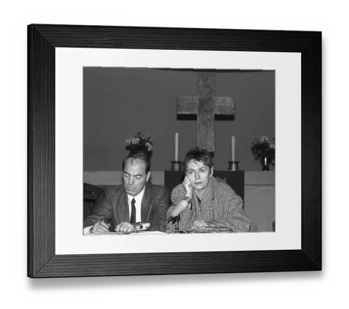 Framed Print : Squatters, Forum in the Gethsemanekirche