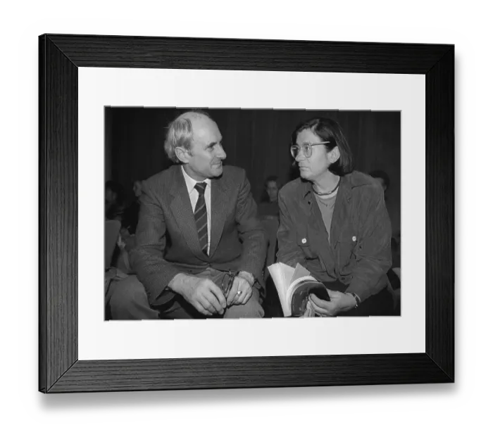 Framed Print : Germany, Berlin, 14 March 1991 (from left to right) Heinrich Fink