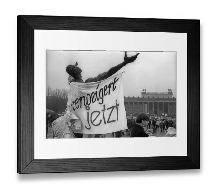 Framed Print : Denied now, Germany, Berlin, 01. 04. 1991, Europe