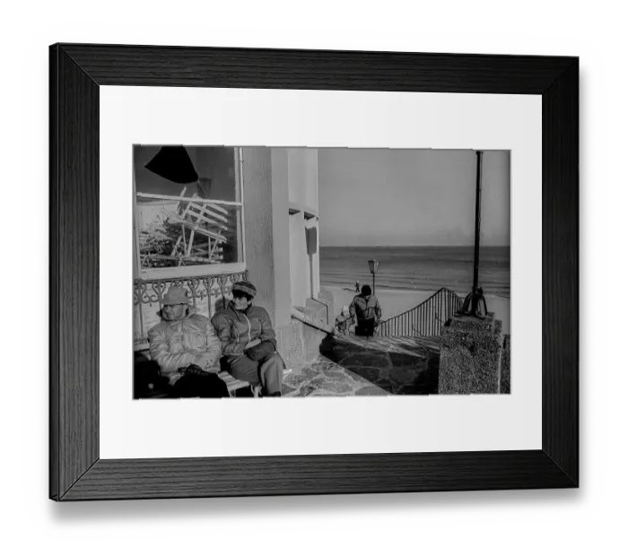 Framed Print : GDR, Binz, 04. 11. 1988, sun end, pavilion, beach Framed Print : GDR, Binz, 04. 11. 1988, sun end, pavilion, beach