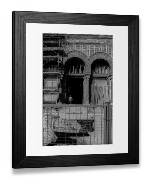 Framed Print : GDR, Berlin, 24. 04. 1989, Reconstruction of the New Synagogue