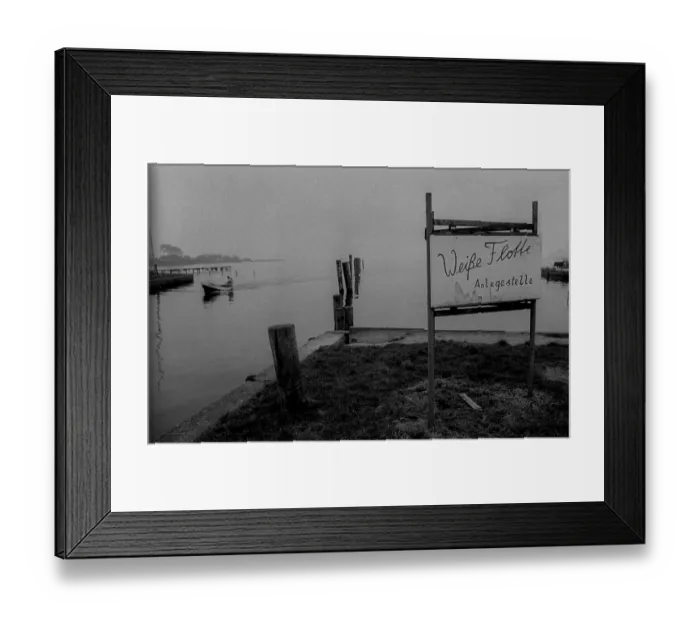 Framed Print : GDR, Dierhagen, 05. 03. 1989, boat Framed Print : GDR, Dierhagen, 05. 03. 1989, boat
