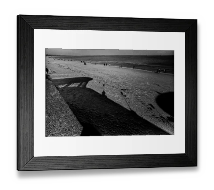 Framed Print : GDR, Binz, 04. 11. 1988, beach, shade, pavilion