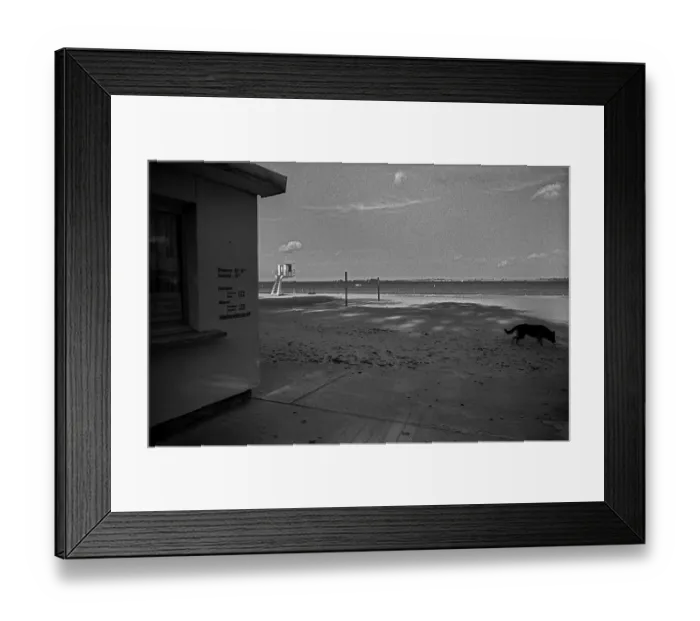 Framed Print : GDR, Stralsund, 23. 09. 1988, Stralsund lido