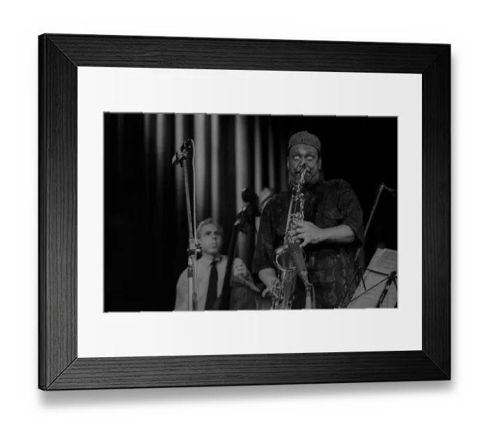 Framed Print : GDR, Berlin, 03.06.1988, Jazz Stage 1988