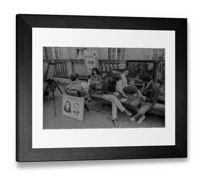 Framed Print : Poland, Gdansk, 24.8.1988, street scene in Gdansk