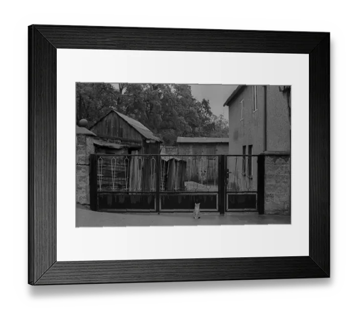 Framed Print : GDR, Feldberg, 15.09.1989, street scene in Feldberg