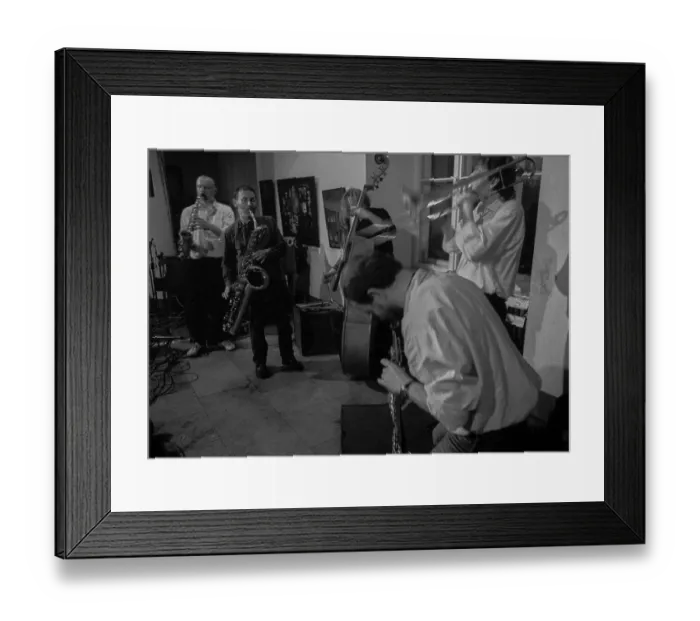 Framed Print : GDR, Berlin, 26.2.1988, Jazzfest at the HdjT (f)