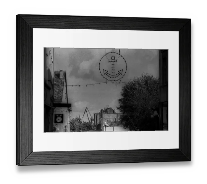 Framed Print : GDR, Stralsund, 23.09.1988, old town Framed Print : GDR, Stralsund, 23.09.1988, old town