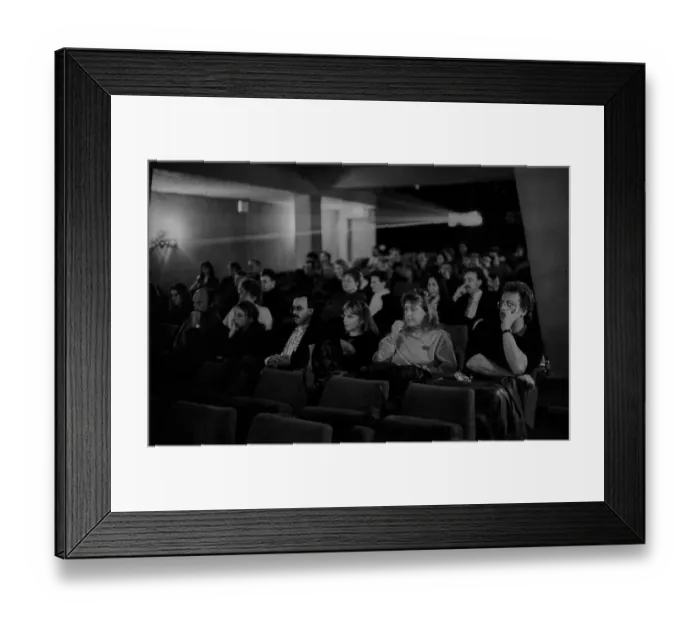 Framed Print : West Berlin, 21.1.1990, Broadway cinema Framed Print : West Berlin, 21.1.1990, Broadway cinema