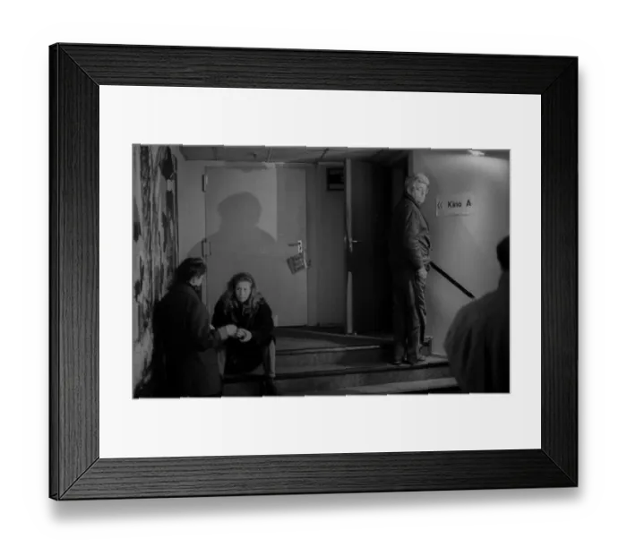 Framed Print : West Berlin, 21.1.1990, Broadway cinema