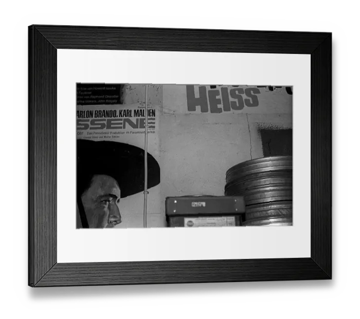 Framed Print : West Berlin, 21.1.1990, Schlueter cinema in Schlueterstrasse Framed Print : West Berlin, 21.1.1990, Schlueter cinema in Schlueterstrasse