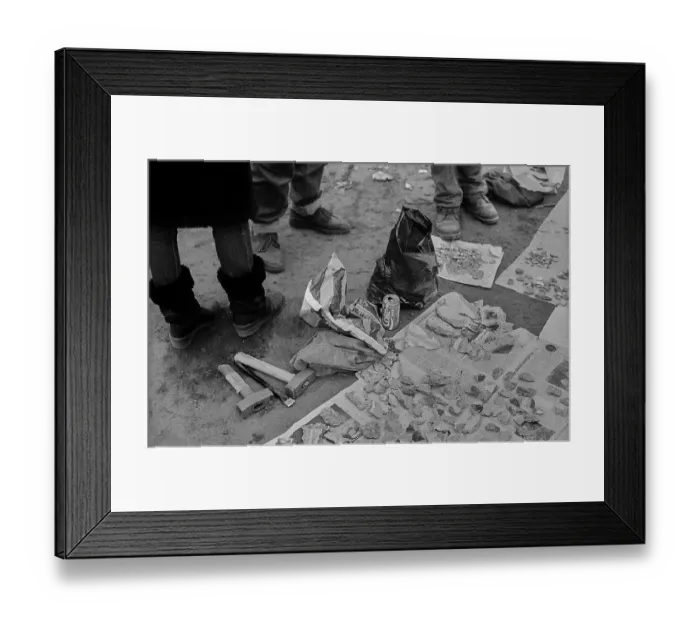 Framed Print : West Berlin, 01.01.1990, at the wall at Potsdamer Platz Framed Print : West Berlin, 01.01.1990, at the wall at Potsdamer Platz