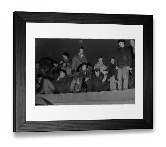 Framed Print : GDR, Berlin, 22.12.1989, opening of the Brandenburg Gate