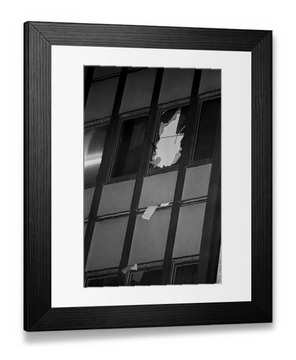 Framed Print : Occupation of the Stasi headquarters in Normannenstrasse: citizens throw files etc Framed Print : Occupation of the Stasi headquarters in Normannenstrasse: citizens throw files etc