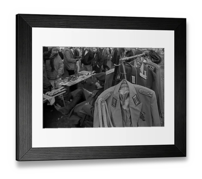 Framed Print : GDR, Berlin, 22.02.1990, NVA uniform