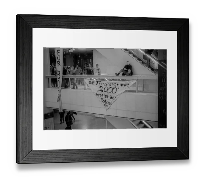 Framed Print : GDR, Berlin, 04.03.1990, demand for cultural use